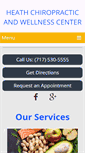 Mobile Screenshot of heathchiropracticandwellnesscenter.com